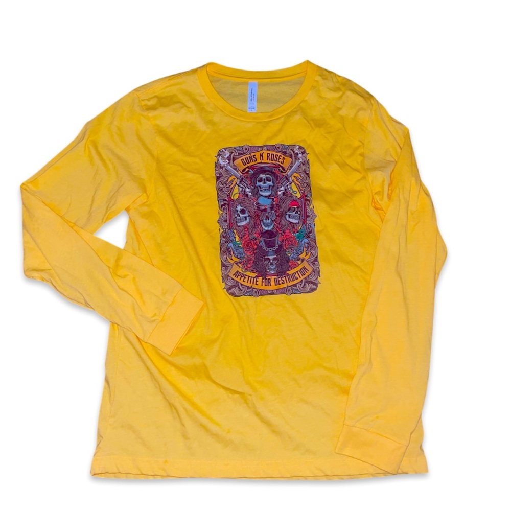 Guns N’ Roses Long-sleeve Concert Tee: Appetite For Destruction: Large Unisex